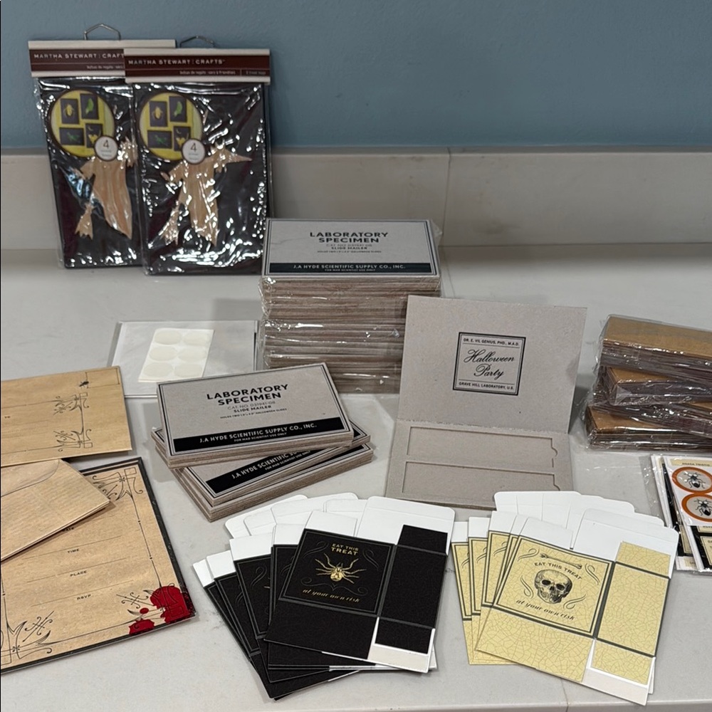 Assorted Halloween Invitations and Labels Set by Martha Stewart